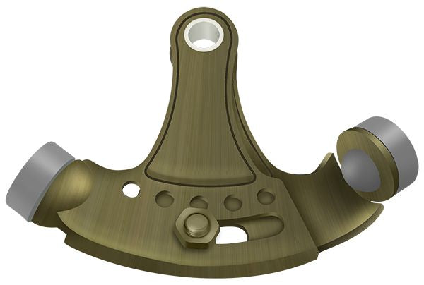 Deltana HPA69U5 Hinge Pin Stop; Hinge Mounted; Adjustable; Antique Brass Finish Sparrow Supply