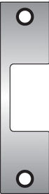 Hes J605 J Faceplate for 1006 Strike Bright Brass Finish Sparrow Supply