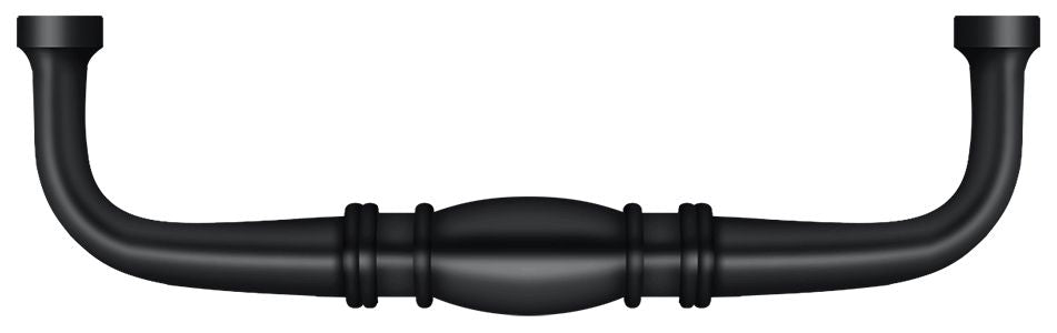 Deltana K4474U19 Colonial Wire Pull; 4"; Black Finish Sparrow Supply