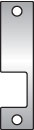 Hes K630 K Faceplate for 1006 Strike Satin Stainless Steel Finish Sparrow Supply