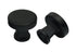 Pride Industrial K92925BK 1-1/4" Diameter Colorado Cabinet Knob Matte Black Finish Sparrow Supply