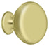 Deltana KR114U3 Knob Round Solid; Bright Brass Finish Sparrow Supply