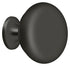 Deltana KRH114U10B Knob Round Hollow; Oil Rubbed Bronze Finish Sparrow Supply