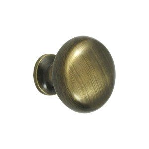 Deltana KRH114U5 Knob Round Hollow; Antique Brass Finish Sparrow Supply
