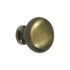 Deltana KRH114U5 Knob Round Hollow; Antique Brass Finish Sparrow Supply