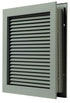 National Guard Products L700RX24X18 24" x 18" Self Attaching No Vision Door Louver for 1-3/4" Doors Prime Coat Finish Sparrow Supply