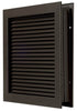 National Guard Products L700RXDKB24X24 24" x 24" Self Attaching No Vision Door Louver for 1-3/4" Doors Dark Bronze Finish Sparrow Supply