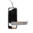 Dormakaba M002ELKBPLTKB11R Saffire Electronic LX-M RFID Privacy Mortise Lockset; Toggle; Long Lever; Right Hand; Bluetooth (BLE); Electronic Lock Override (ELO); 1-1/4" Automatic Deadbolt ASM; Black with Black Facia Finish Sparrow Supply