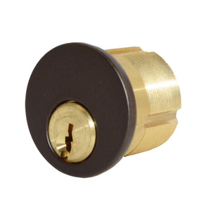 GMS M118SC10BATA2 1-1/8" Mortise Cylinder with Schlage C Keyway with Adams Rite and Yale Standard Cams KA In Pairs Oil Rubbed Bronze Finish Sparrow Supply