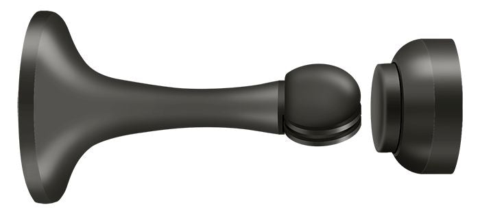 Deltana MDH30U10B Magnetic Door Holder 3"; Oil Rubbed Bronze Finish Sparrow Supply