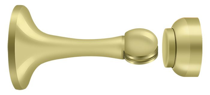 Deltana MDH30U3 Magnetic Door Holder 3"; Bright Brass Finish Sparrow Supply