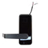 Dormakaba ML002ELKBPLTKB52L Saffire LX-L Cylindrical RFID Privacy with Thumbturn Lockset; Long Lever; Toggle; Bluetooth (BLE); ELO; 2-3/4" Square Corner Backset; ASA Strike; Left Hand or Right Hand Reverse; Black with Black Facia Finish Sparrow Supply