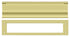 Deltana MS0030U3 Mail Slot; Heavy Duty; Bright Brass Finish Sparrow Supply