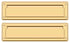 Deltana MS212CR003 Mail Slot 13-1/8" with Interior Flap; Lifetime Brass Finish