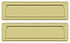 Deltana MS212U3 Mail Slot 13-1/8" with Interior Flap; Bright Brass Finish Sparrow Supply