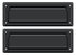 Deltana MS627U19 Mail Slot 8-7/8" with Back Plate; Black Finish Sparrow Supply