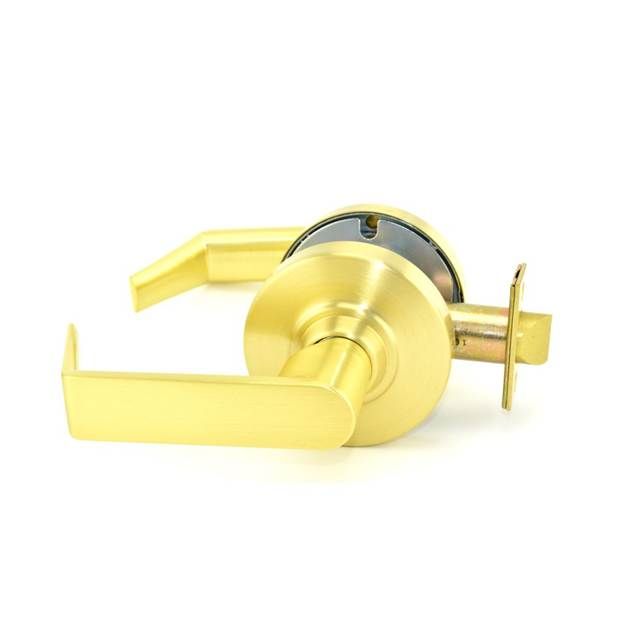 Schlage Commercial ND10RHO606 ND Series Passage Rhodes with 13-248 Latch 10-025 Strike Satin Brass Finish Sparrow Supply