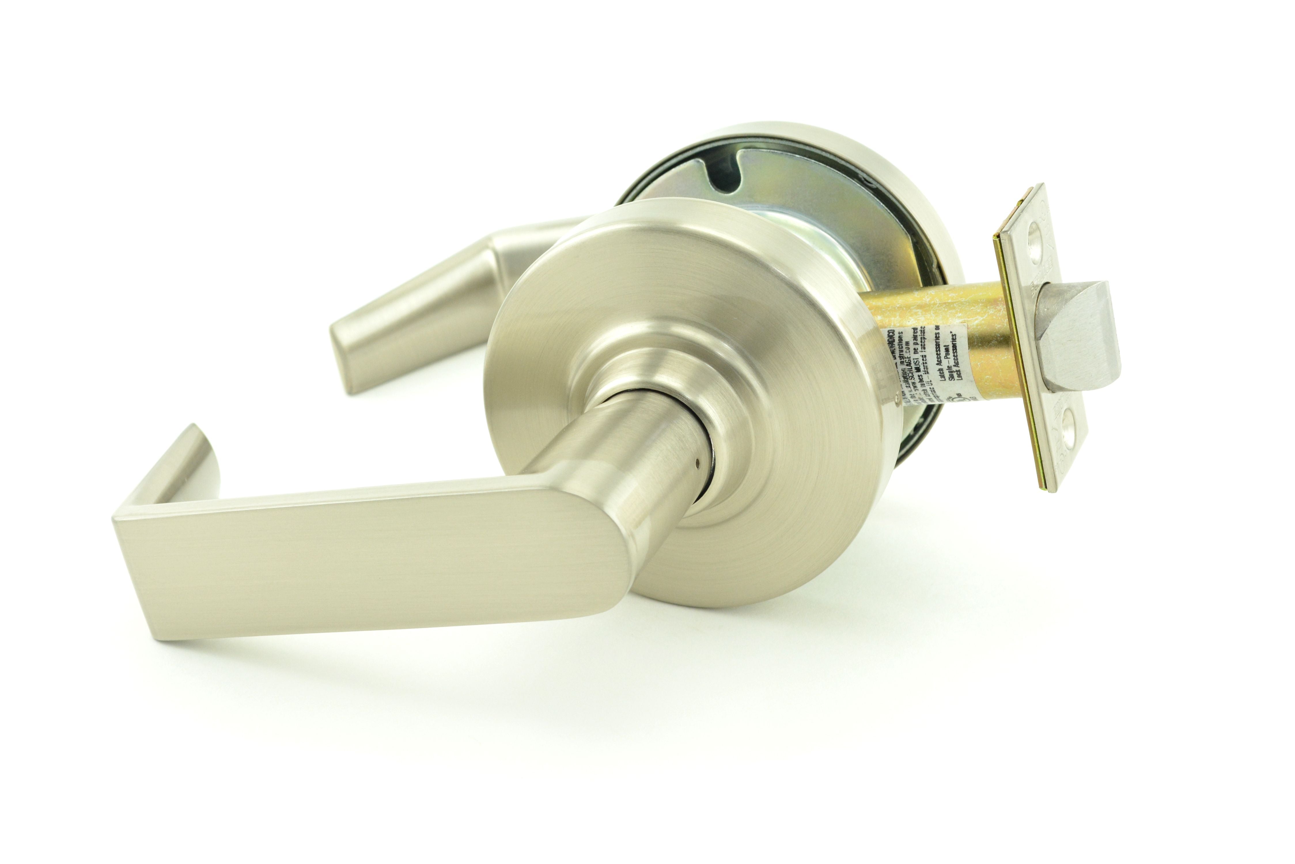 Schlage Commercial ND10RHO619 ND Series Passage Rhodes with 13-248 Latch 10-025 Strike Satin Nickel Finish Sparrow Supply