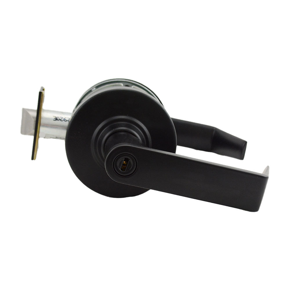 Schlage Commercial ND40RHO622 ND Series Privacy Rhodes with 13-248 Latch 10-025 Strike Matte Black Finish Sparrow Supply