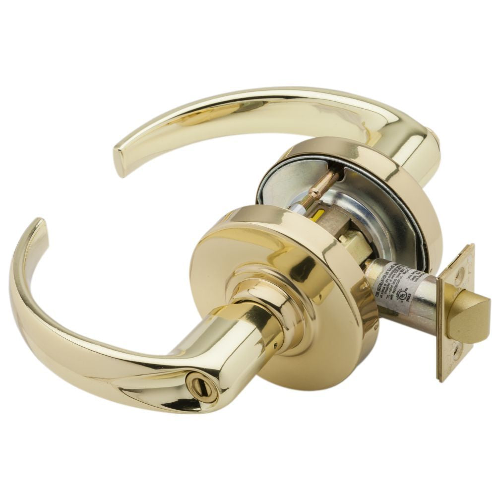 Schlage Commercial ND40SPA605 ND Series Privacy Sparta with 13-248 Latch 10-025 Strike Bright Brass Finish Sparrow Supply