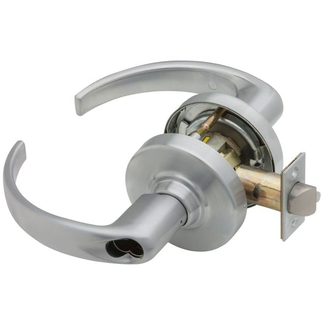 Schlage Commercial ND50BSPA626 ND Series Entry / Office Small Format Less Core Sparta with 13-247 Latch 10-025 Strike Satin Chrome Finish Sparrow Supply