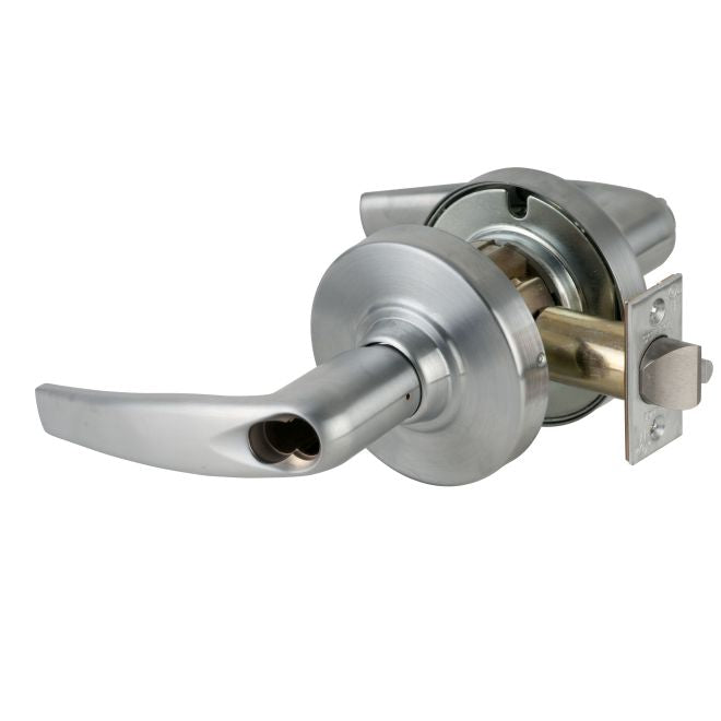 Schlage Commercial ND53BATH626 ND Series Entry Small Format Less Core Athens with 13-247 Latch 10-025 Strike Satin Chrome Finish Sparrow Supply