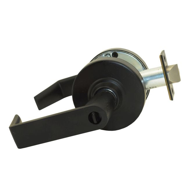 Schlage Commercial ND53BRHO622 ND Series Entry Small Format Less Core Rhodes with 13-247 Latch 10-025 Strike Matte Black Finish Sparrow Supply