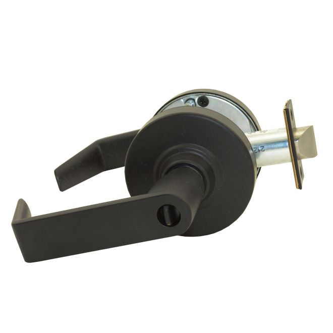 Schlage Commercial ND53LRHO622 ND Series Entry Less Cylinder Rhodes with 13-247 Latch 10-025 Strike Matte Black Finish Sparrow Supply