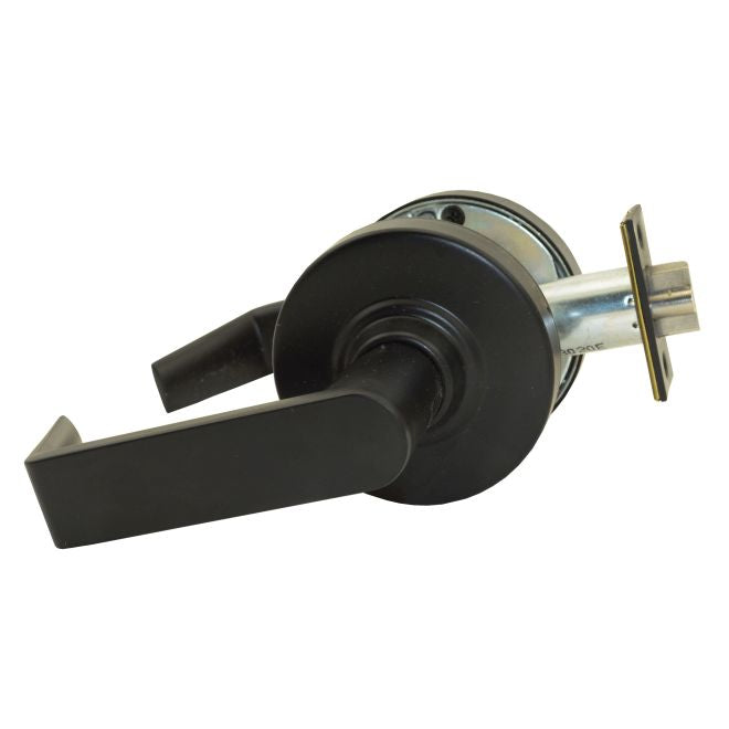 Schlage Commercial ND80BRHO622 ND Series Storeroom Small Format Less Core Rhodes with 13-247 Latch 10-025 Strike Matte Black Finish Sparrow Supply