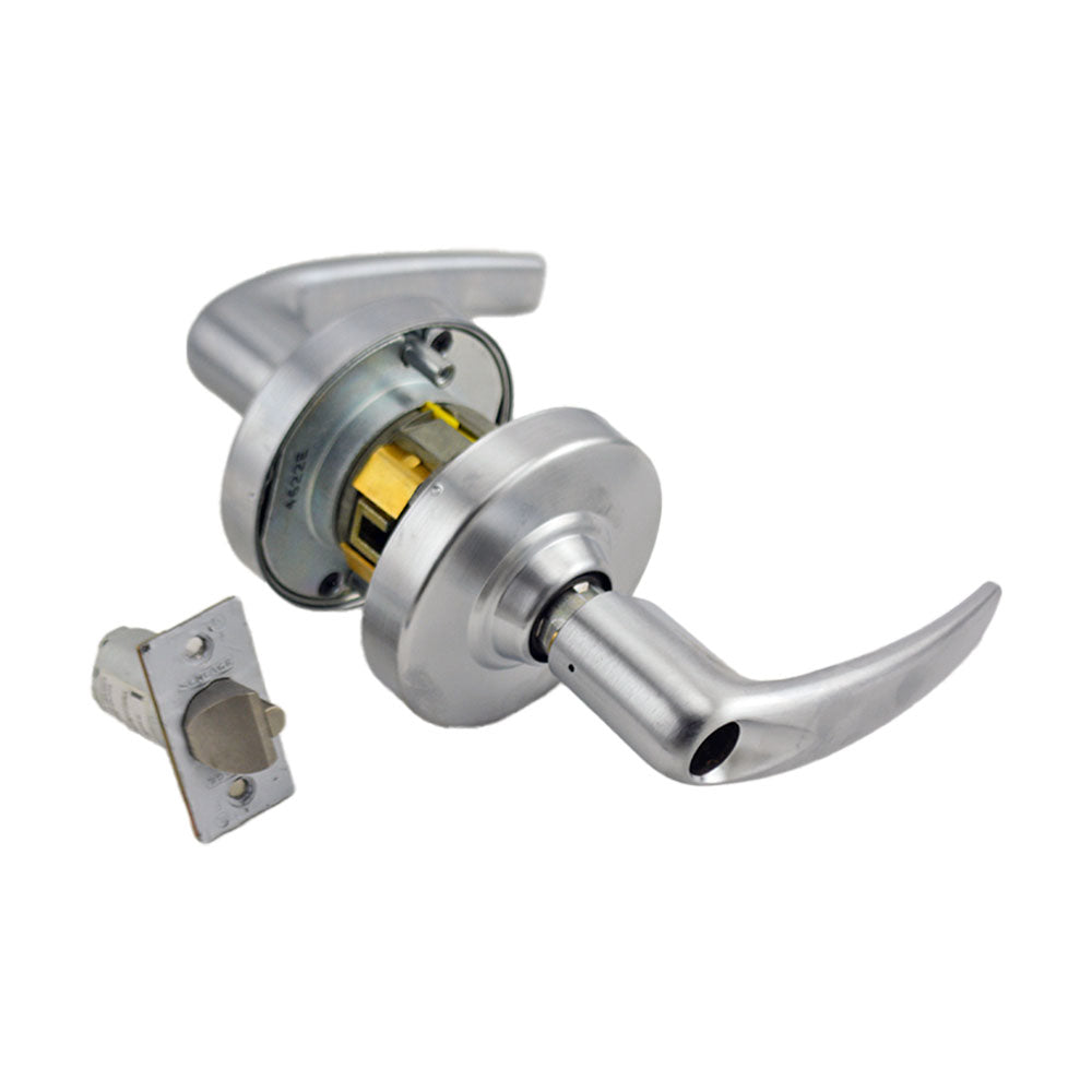 Schlage Commercial ND82CDATH626 ND Series Institution Less Cylinder Athens with 13-247 Latch 10-025 Strike Satin Chrome Finish Sparrow Supply