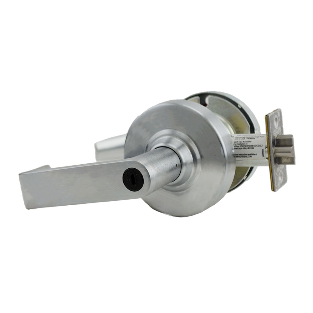 Schlage Commercial ND82CDRHO626 ND Series Institution Less Cylinder Rhodes with 13-247 Latch 10-025 Strike Satin Chrome Finish Sparrow Supply