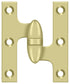 Deltana OK3025B3UNL-R 3" x 2-1/2" Right Hand Olive Knuckle Hinge; Unlacquered Bright Brass Finish Sparrow Supply