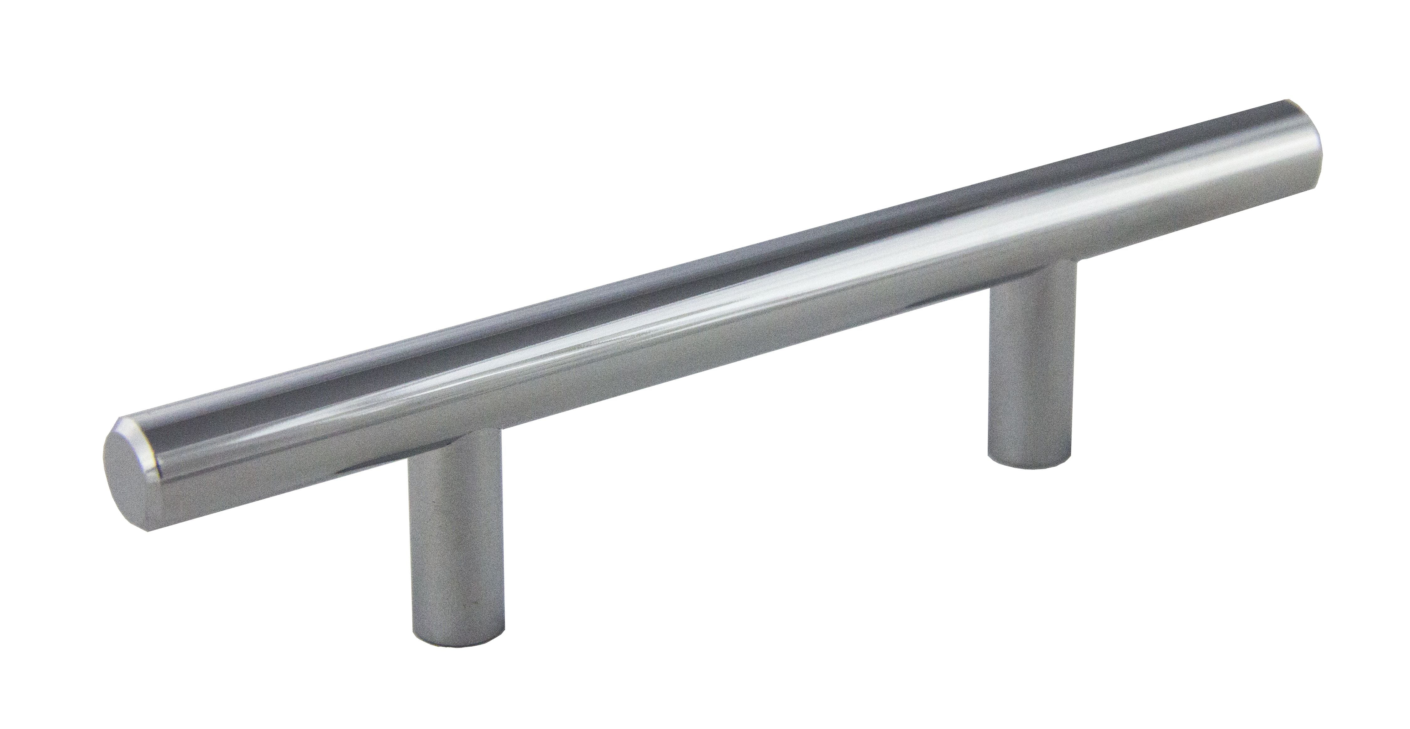 Pride Industrial P106PC 6" Bar Cabinet Pull with 3" Center to Center Polished Chrome Finish Sparrow Supply