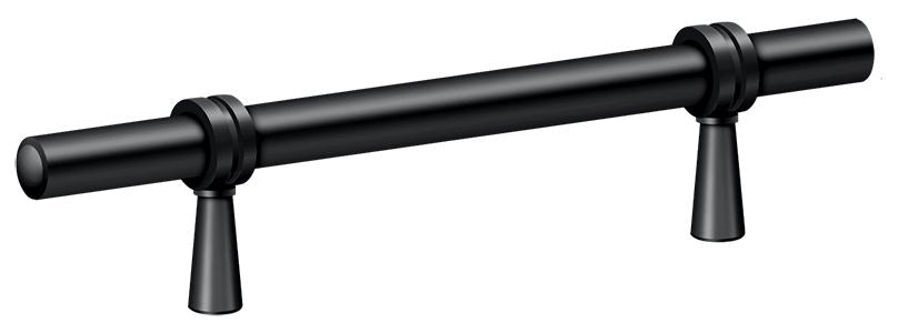 Deltana P311U19 Adjustable Pull 6-1/2"; Black Finish Sparrow Supply