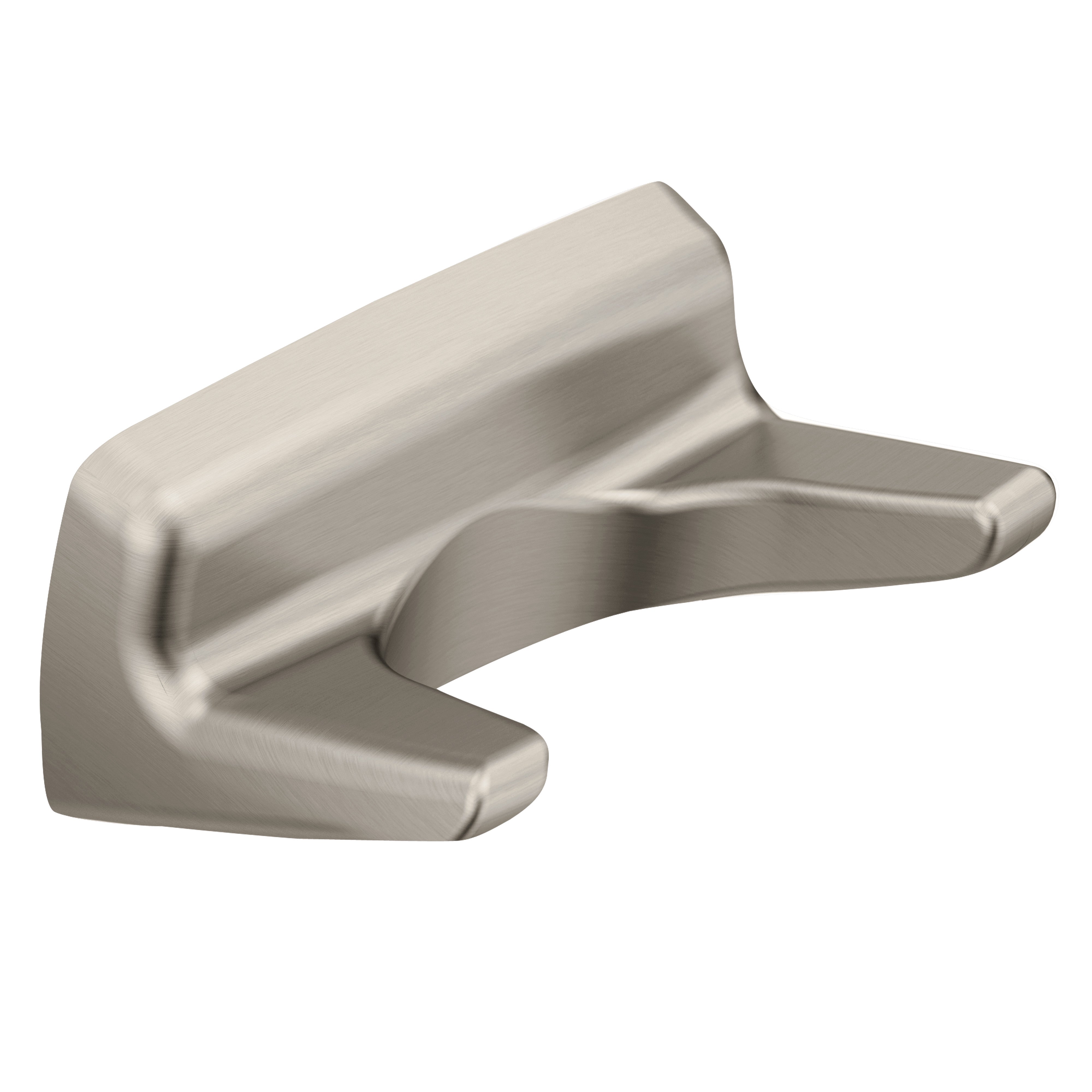 Moen P5030BN Contemporary Double Robe Hook Brushed Nickel Finish Sparrow Supply