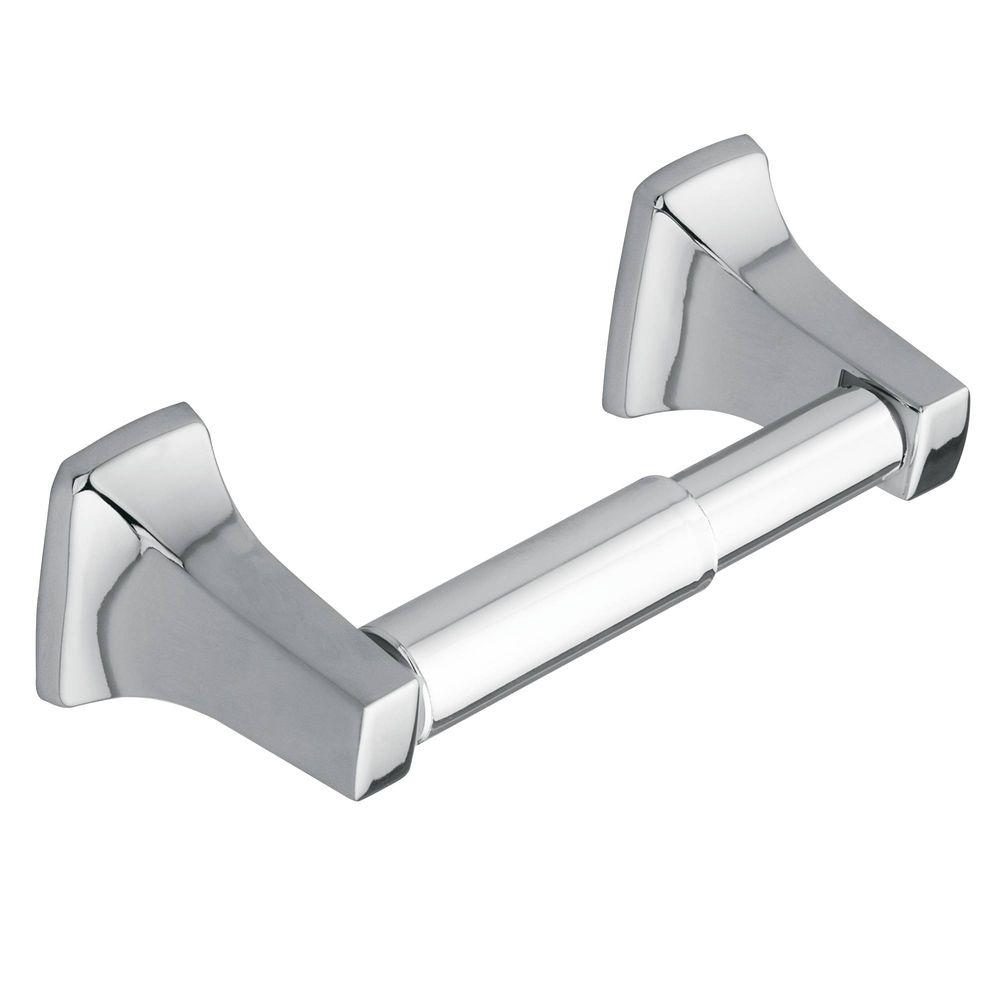 Moen P5050 Contemporary Spring Loaded Paper Holder Bright Chrome Finish Sparrow Supply