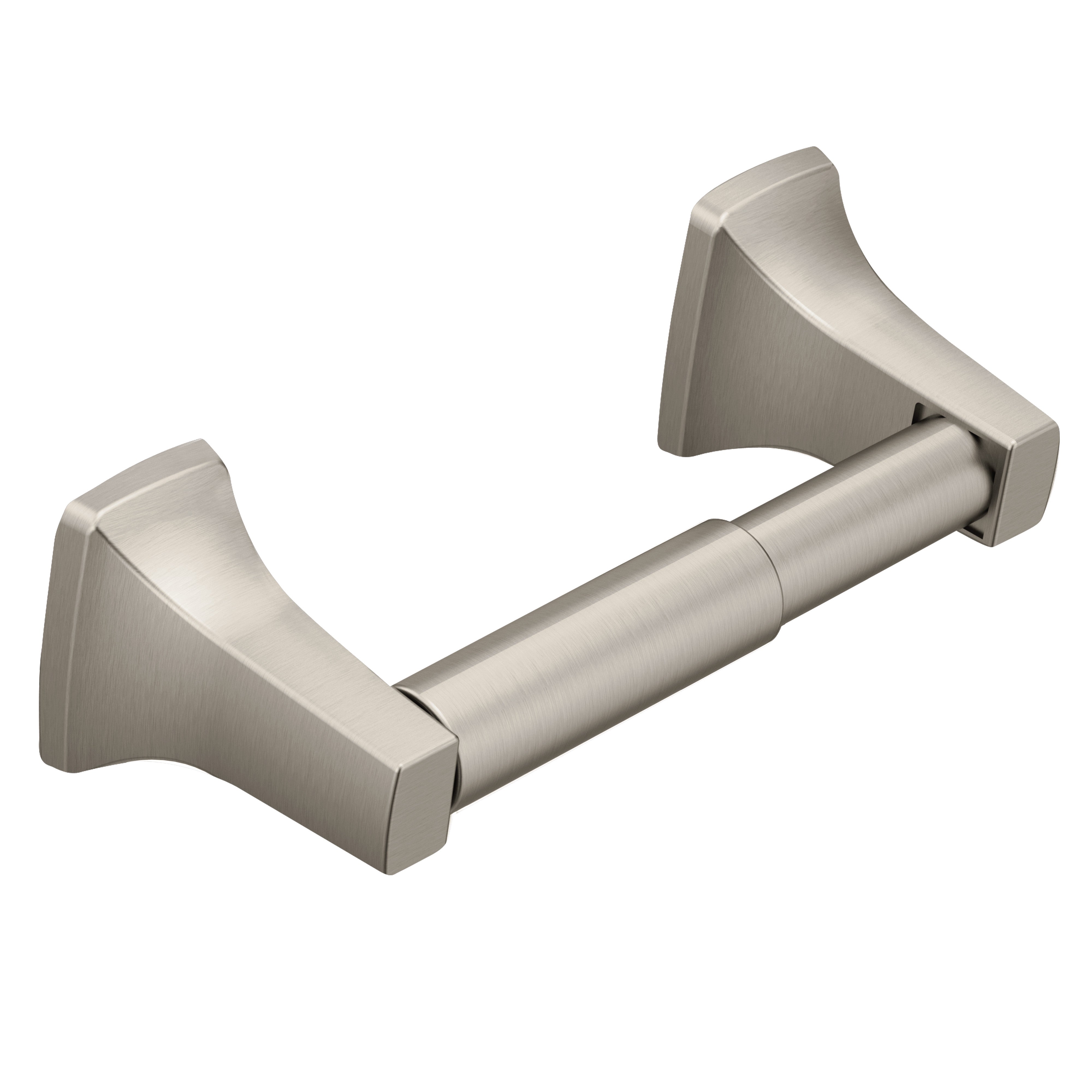 Moen P5050BN Contemporary Spring Loaded Paper Holder Brushed Nickel Finish Sparrow Supply