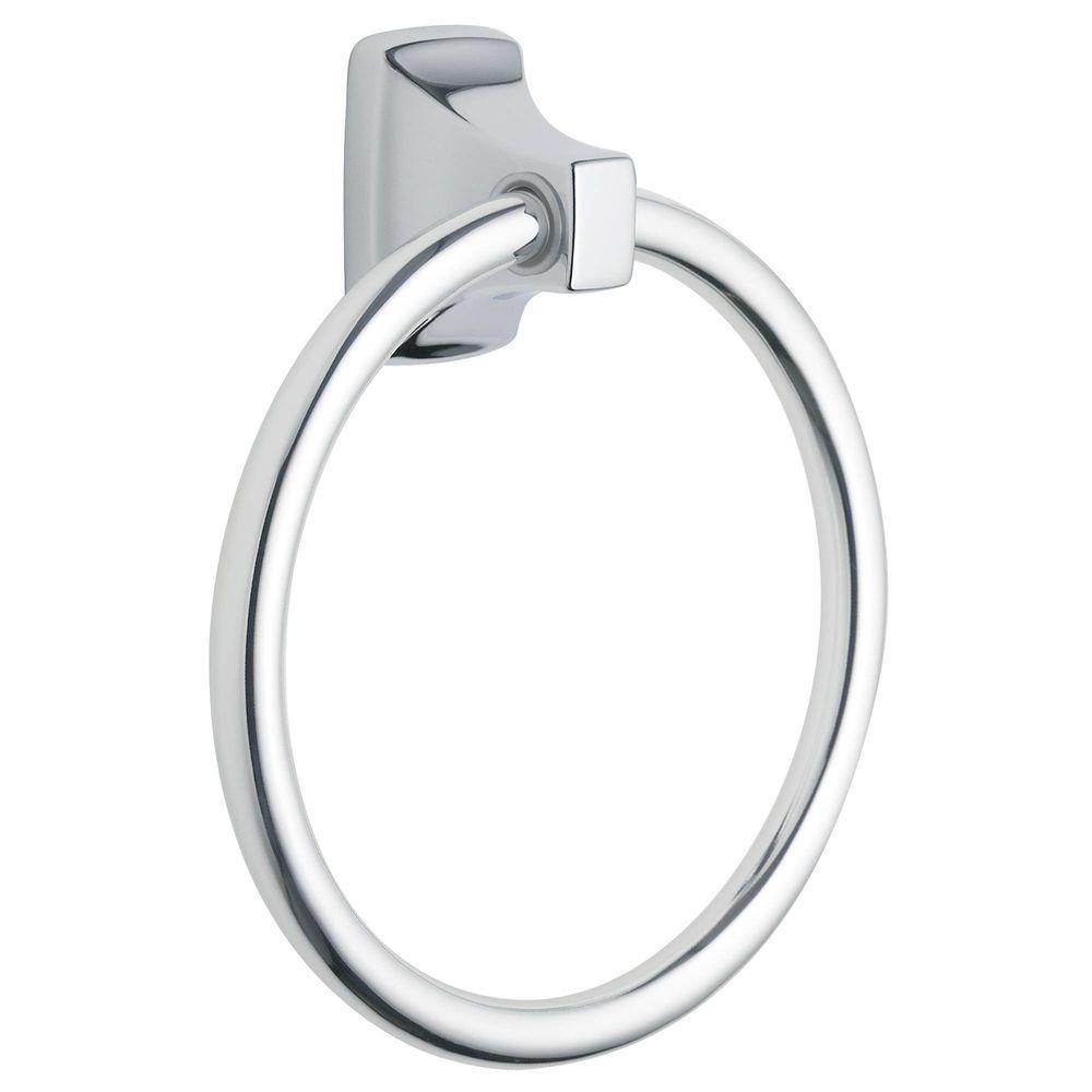 Moen P5860 Contemporary Towel Ring with Metal Ring Bright Chrome Finish Sparrow Supply