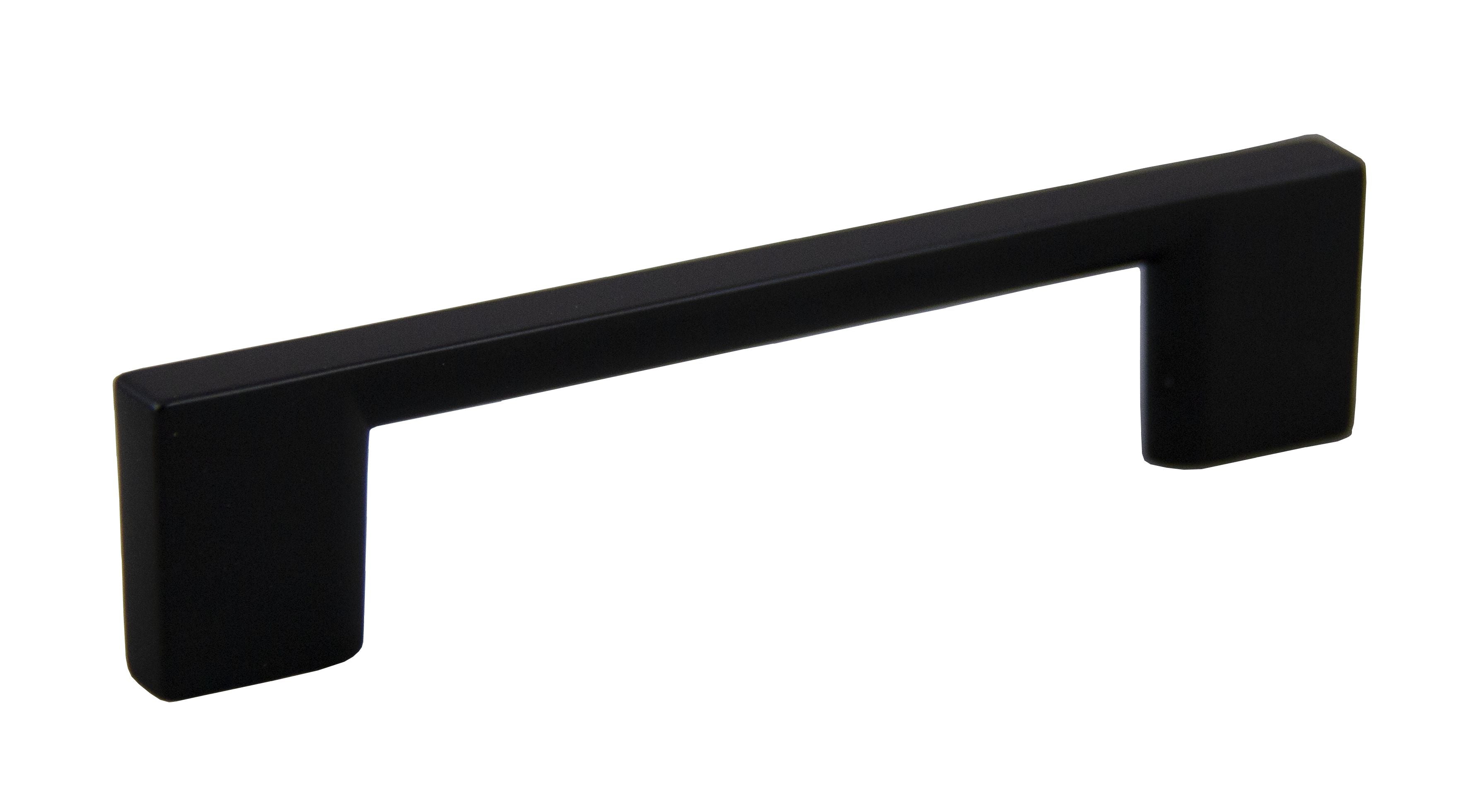 Pride Industrial P80572BK 4-3/4" Miami Cabinet Pull with 3-3/4" Center to Center Matte Black Finish Sparrow Supply