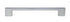 Pride Industrial P83572PC 7-1/2" Miami Cabinet Pull with 6-3/10" Center to Center Polished Chrome Finish Sparrow Supply
