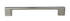 Pride Industrial P83572SN 7-1/2" Miami Cabinet Pull with 6-3/10" Center to Center Satin Nickel Finish Sparrow Supply
