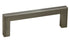 Pride Industrial P87226SN 4-1/4" Modern Square Cabinet Pull with 3-3/4" Center to Center Satin Nickel Finish Sparrow Supply