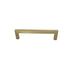 Pride Industrial P87227PB 5-1/2" Modern Square Cabinet Pull with 5" Center to Center Polished Brass Finish