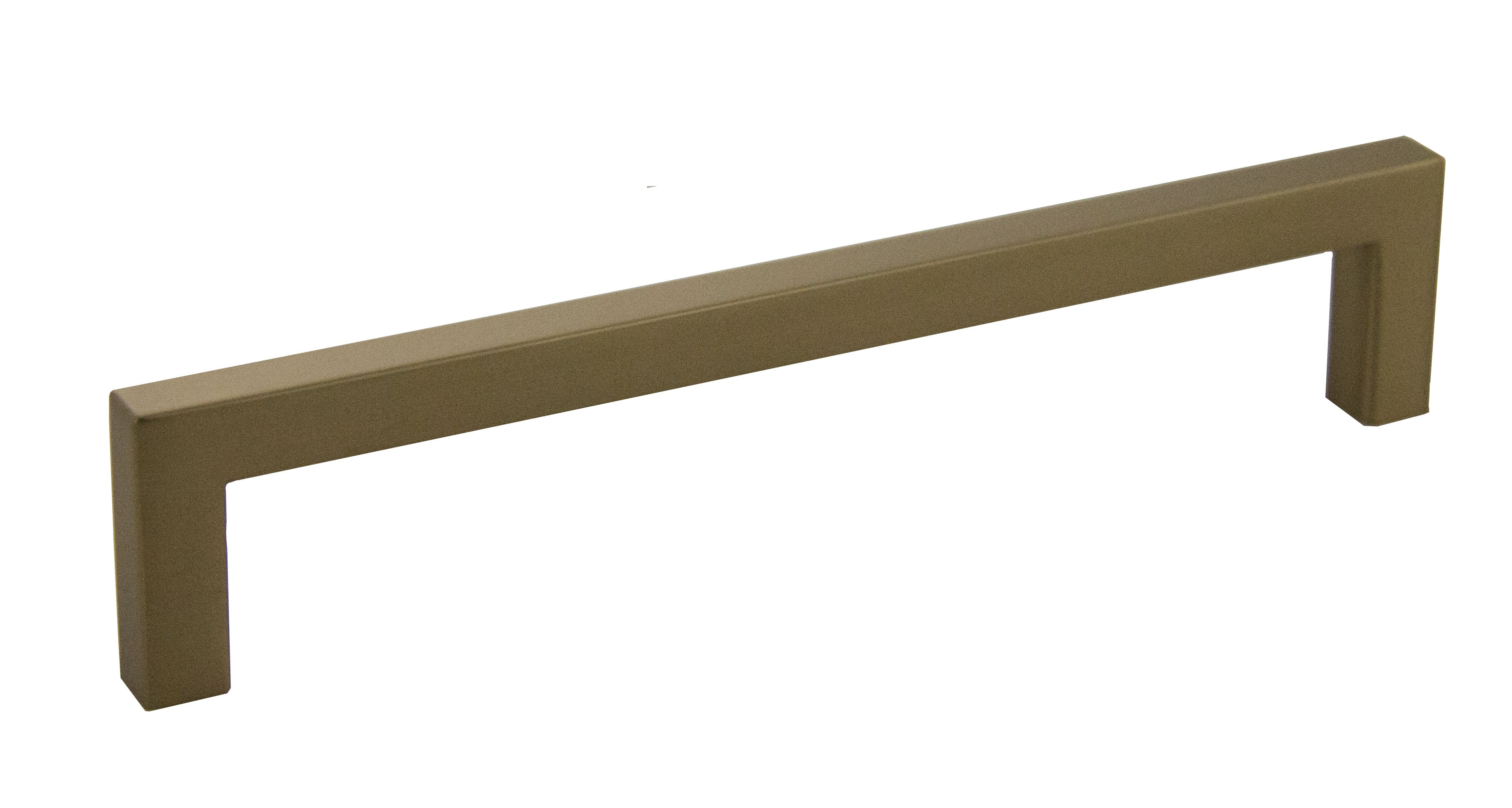 Pride Industrial P87228RG 6-3/8" Modern Square Cabinet Pull with 6-3/10" Center to Center Rose Gold Finish Sparrow Supply