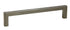 Pride Industrial P87228SN 6-3/8" Modern Square Cabinet Pull with 6-3/10" Center to Center Satin Nickel Finish Sparrow Supply