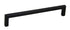 Pride Industrial P87229BK 8" Modern Square Cabinet Pull with 7-1/2" Center to Center Matte Black Finish Sparrow Supply