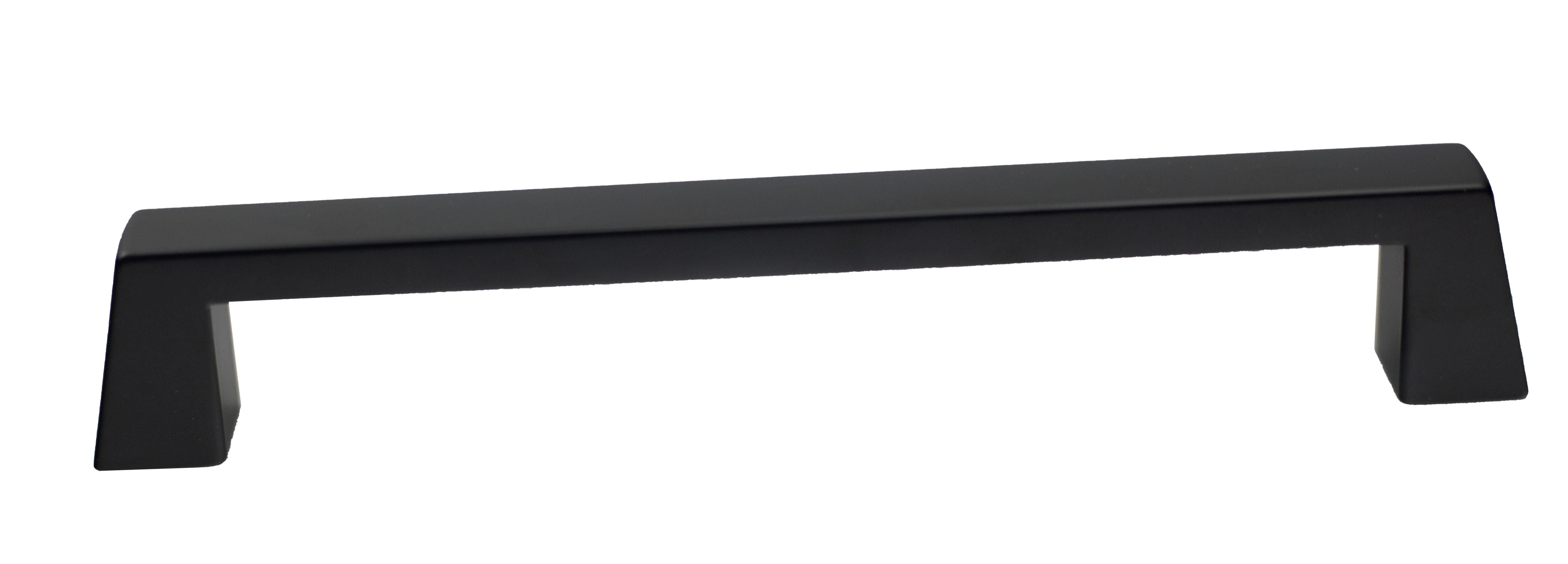 Pride Industrial P92838BK 7" Colorado Cabinet Pull with 6-3/10" Center to Center Matte Black Finish Sparrow Supply