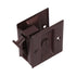 Pamex PF1D10 Privacy Square Style Sliding Door Lock Venetian Bronze Finish Sparrow Supply