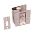 Pamex PF1P10 Privacy Square Style Sliding Door Lock Satin Nickel Finish Sparrow Supply
