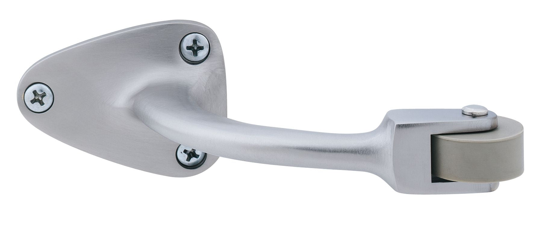 Ives Commercial RB47026D 2" Curved Roller Bumper Satin Chrome Finish Sparrow Supply